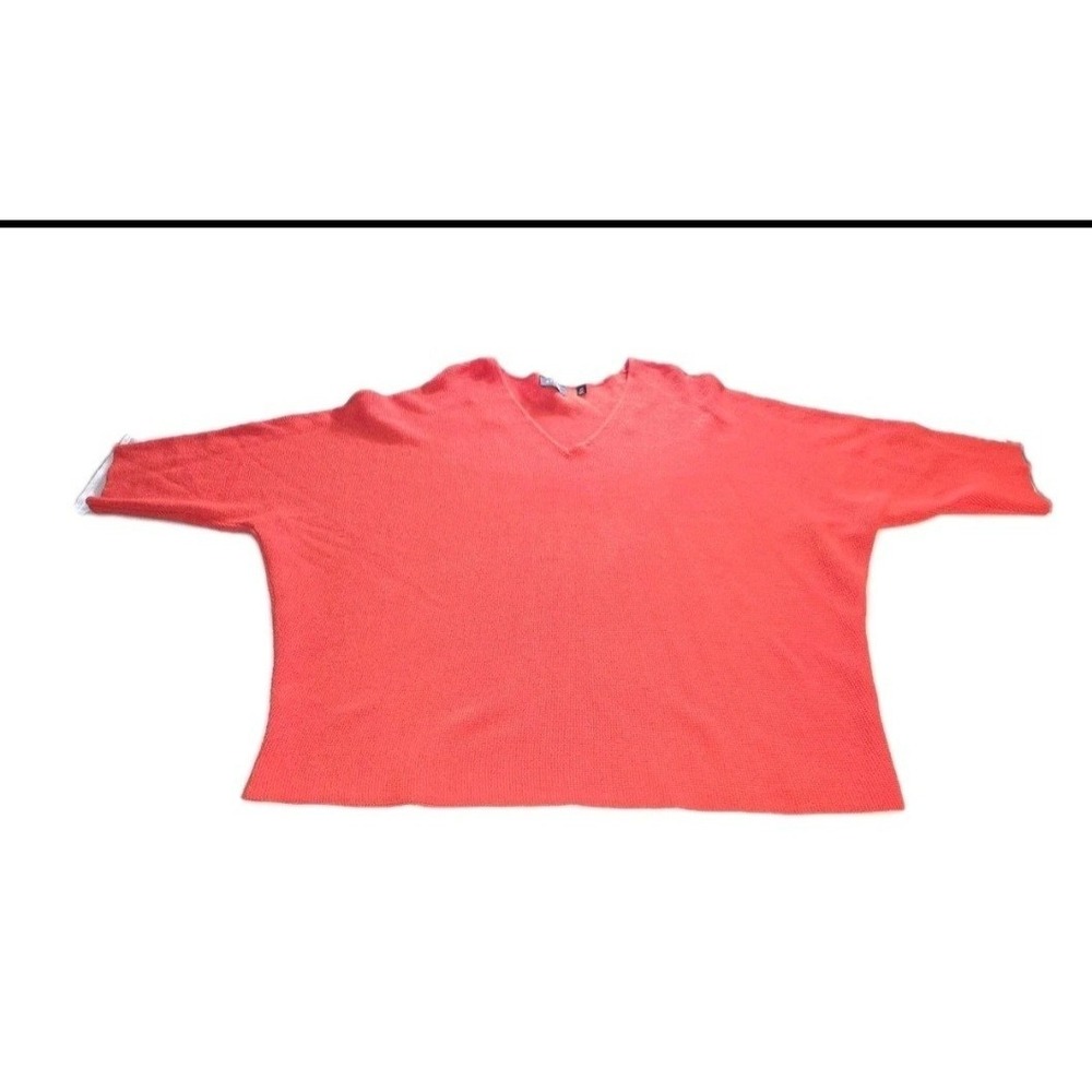 Cyrus‎ Sweater Womens Plus Size 1X Short Sleeve Knit Orange